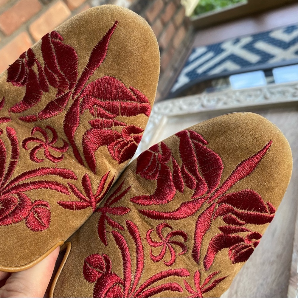 Anthropologie Billy Ella Embroidered Loafers - Picture 10 of 11